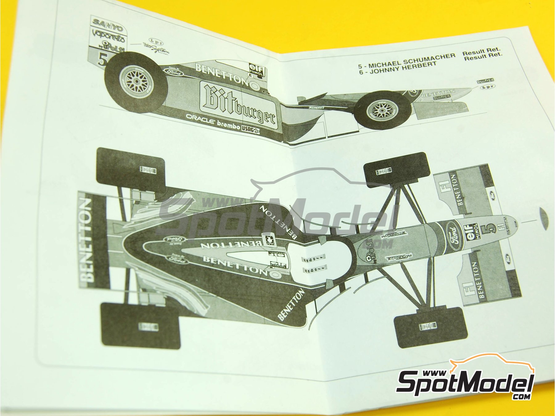 Tameo Kits TMK191: Car scale model kit 1/43 scale - Benetton Tameo Kits TMK191: Car scale model kit 1/43 scale - Benetton